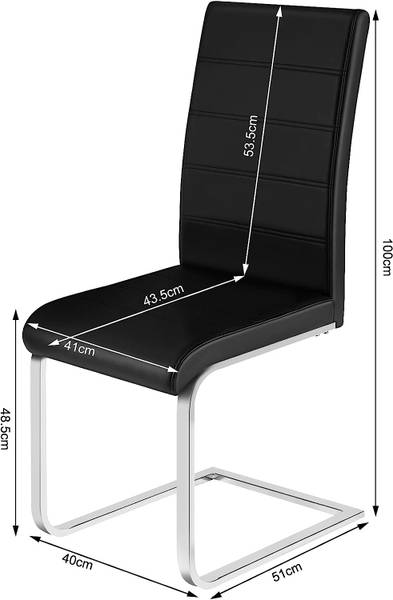 Schwingstuhl Zakaria (2er Set) Schwarz