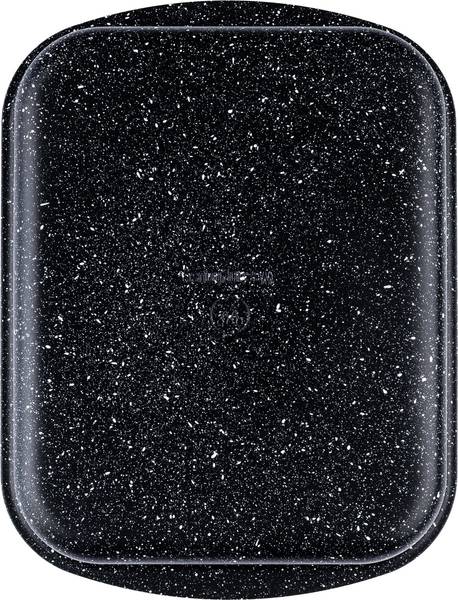 Auflaufform-Set Marble 3-teilig Schwarz - Naturfaser - 2 x 2 x 1 cm
