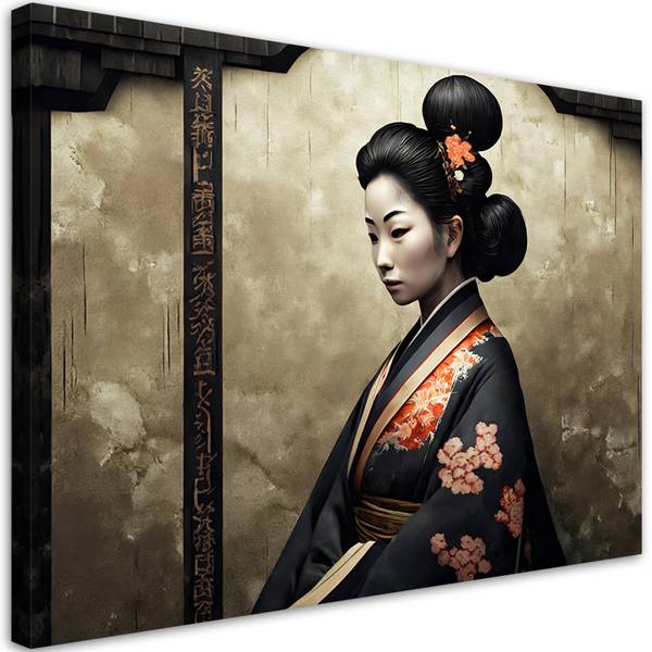 Wandbild Geisha 60 x 40 cm