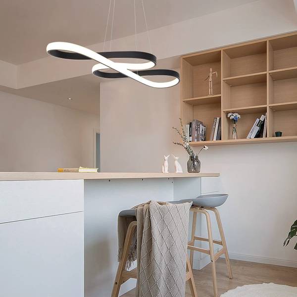 Hanglamp Guy II zwart - metaal - 35 x 150 x 75 cm