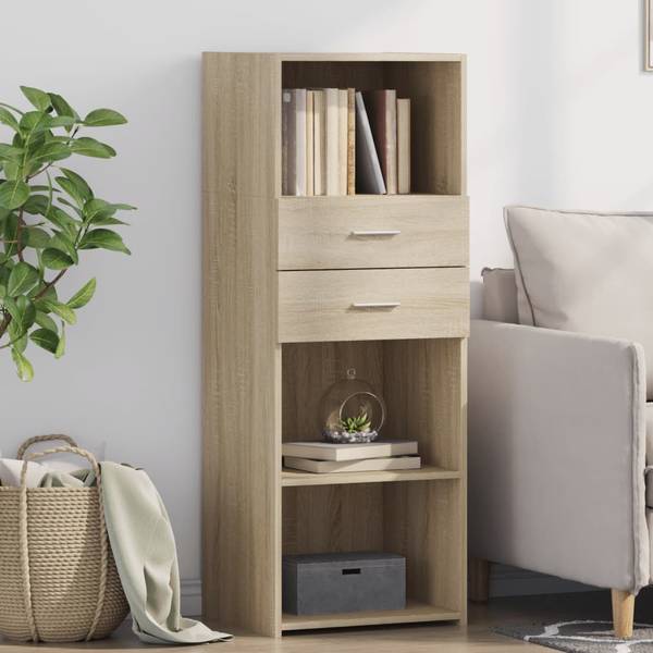 Highboard DE5100 Braun - Holzwerkstoff - 45 x 124 x 43 cm