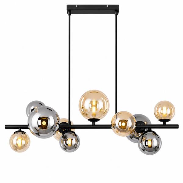 Pendelleuchte Frankenthal II Grau - Metall - 35 x 150 x 85 cm