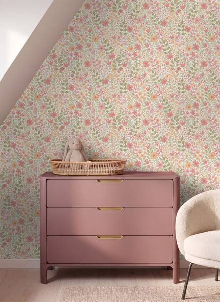 Tapete 131939 Pink - Papier - 53 x 1005 x 53 cm