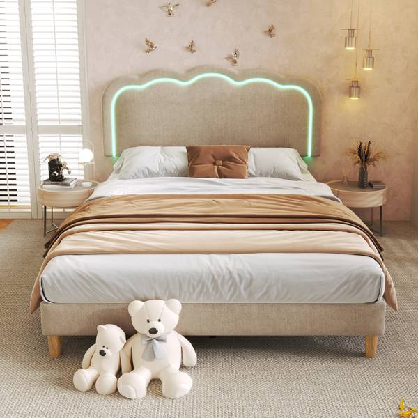 Kinderbett K-901 Beige - Breite: 151 cm