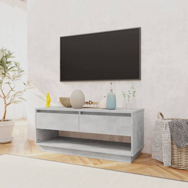 TV-Schrank D482 Grau - Holzwerkstoff - 41 x 44 x 102 cm