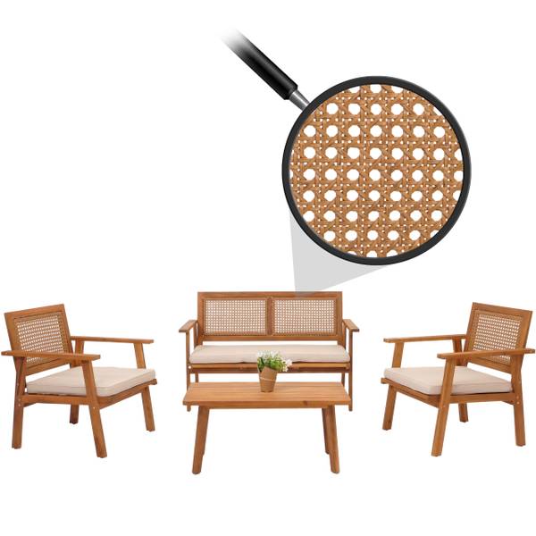 Garniture Jardin MVG-N46 (4 pcs) Blanc crème