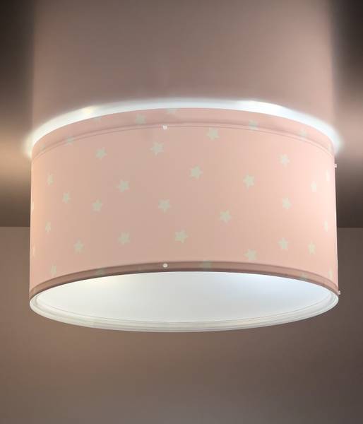 Deckenleuchte Stern 2er Set Pink - Kunststoff - 33 x 17 x 33 cm