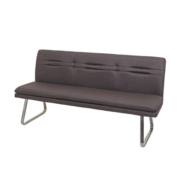 Sitzbank H70 Dunkelbraun - Silber