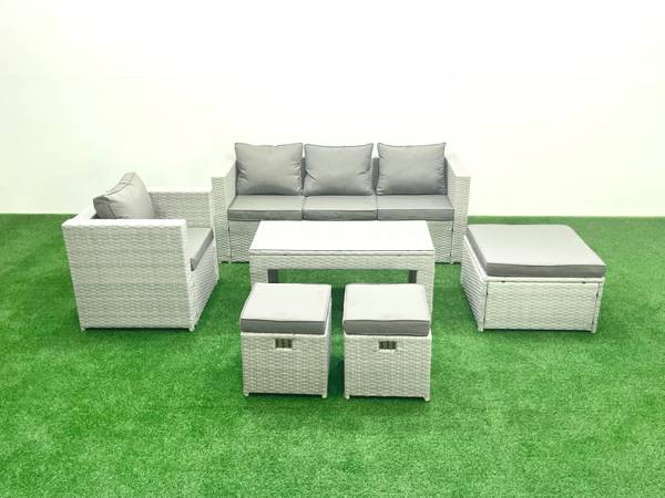 Outdoor Gartenmöbel Set D(4-10er-Set) Anzahl Teile im Set: 6