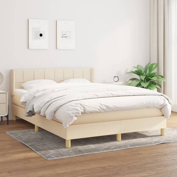 Boxspringbett 3017257-3 Creme - 147 x 193 cm