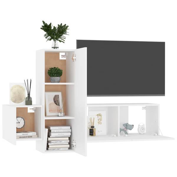 TV-Schrank 3er Set D208 Tiefe: 80 cm