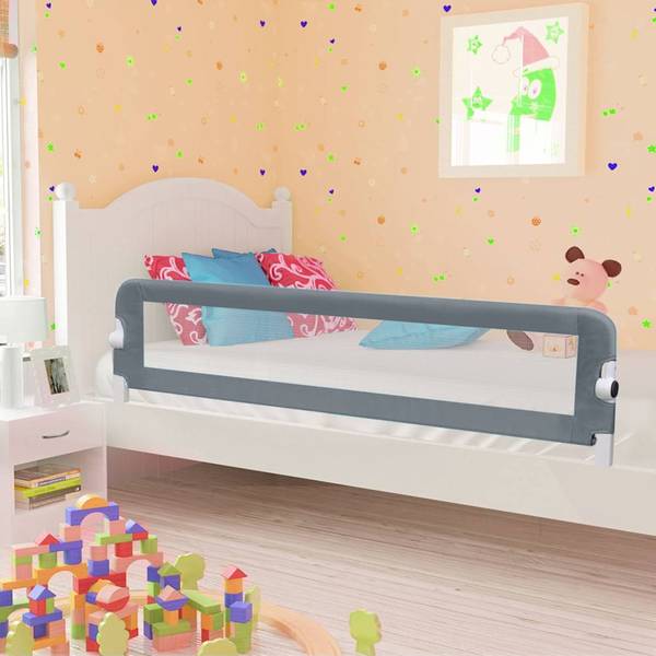 Bettschutzgitter 297396 Grau - Tiefe: 180 cm