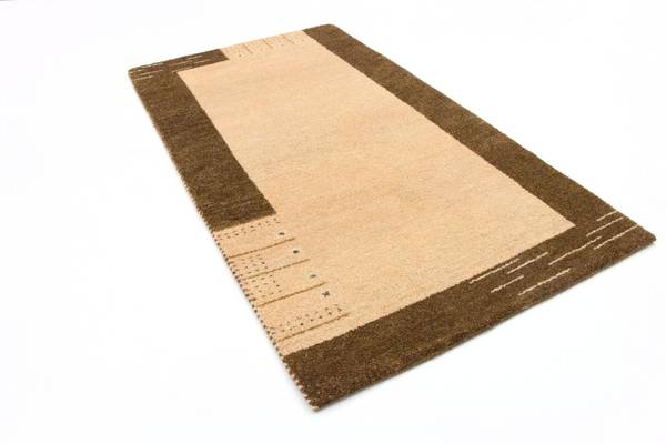 Handgeknüpft Wollteppich Beige - Wolle - 91 x 2 x 160 cm