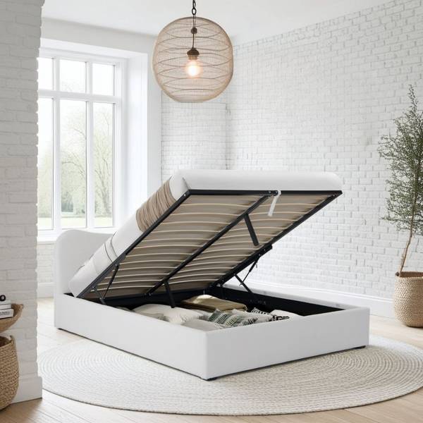 BETT COCOON Weiß - Holzwerkstoff - 169 x 123 x 218 cm