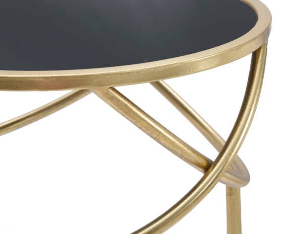 Beistelltisch Ring up Gold - Metall - 40 x 80 x 40 cm