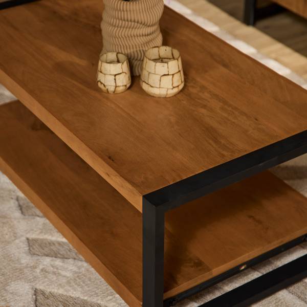 Couchtisch BOAZ Braun - Massivholz - 110 x 45 x 60 cm