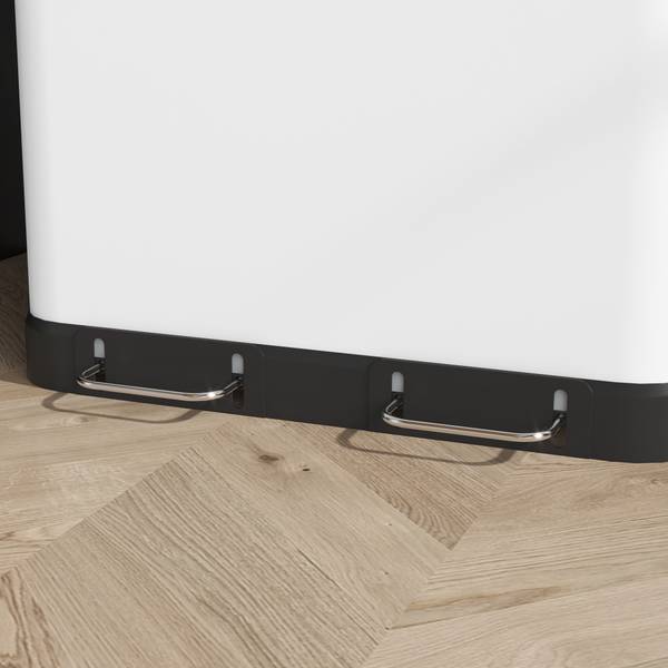 Afvalemmer 851-035V00WT wit - metaal - 40 x 67 x 49 cm