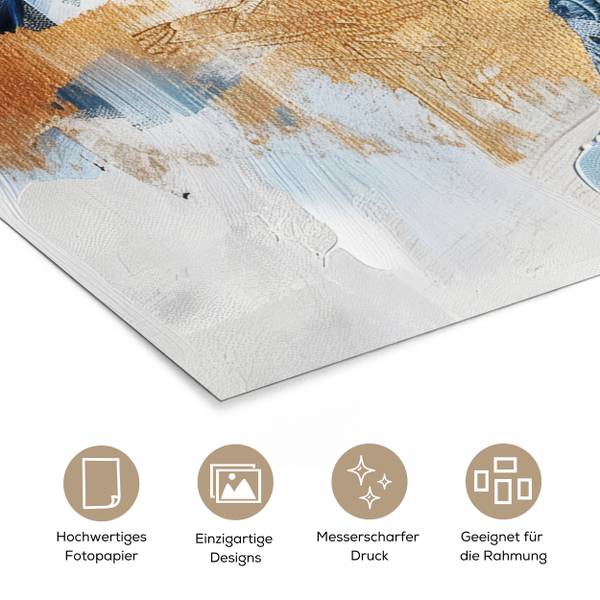 POSTER Gold-Optik 60 x 80 cm