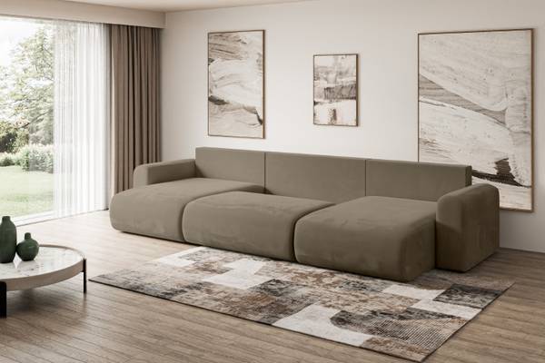 Wohnlandschaft ORRO-U Braun