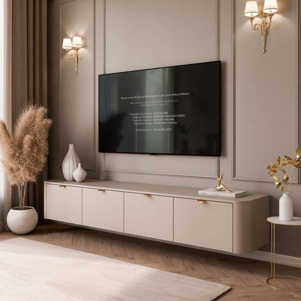 TV-schrank CELESTE Beige - Holzwerkstoff - 200 x 34 x 40 cm