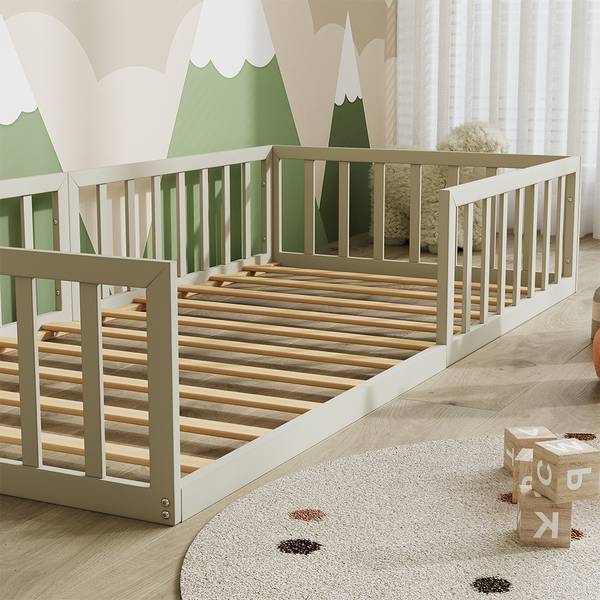 Lit pour enfant Minno 56637 Beige clair - Profondeur : 95 cm