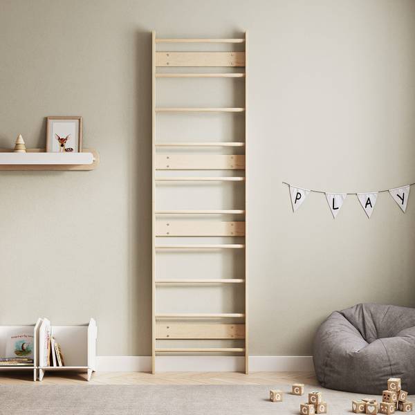 Sprossenwand EVERGYM Braun - Holzwerkstoff - 67 x 238 x 11 cm