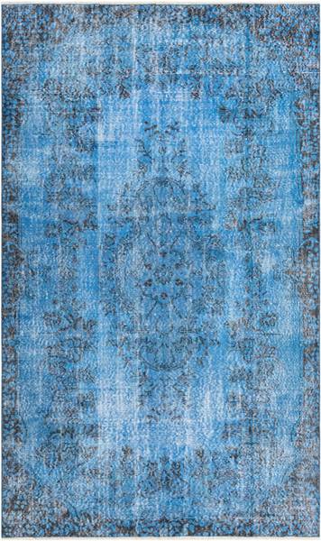 Tapis Ultra Vintage CCCXCIII Bleu - Laine - 165 x 1 x 274 cm