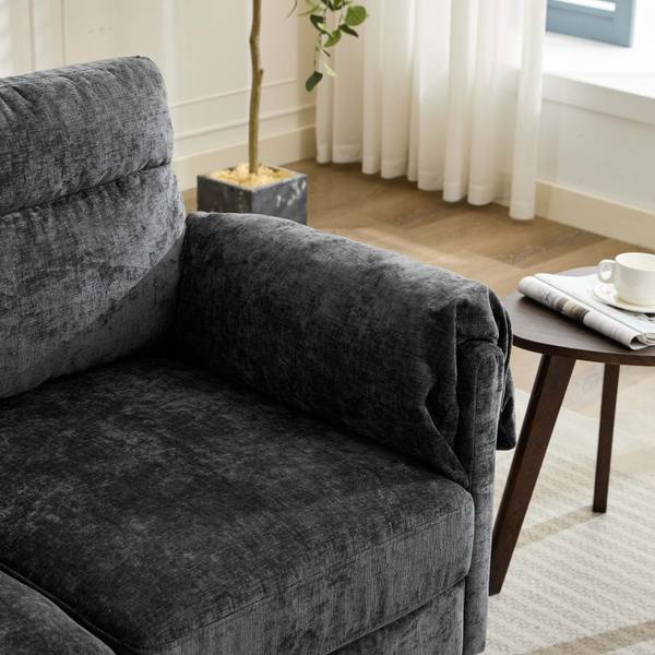 2-Sitzer-Sofa BenchBrown Schwarz