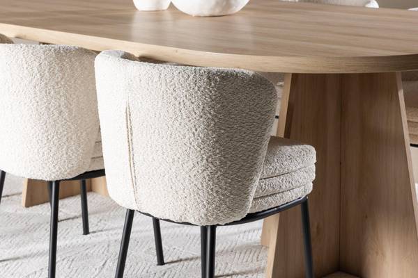 Essgruppe Bootcut (3-Teilig) Braun - Microfaser - 230 x 76 x 115 cm
