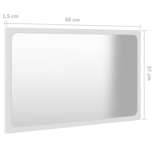 Badkamermeubelset 3007826 set van 5 wit - plaatmateriaal op houtbasis - kunststof - 60 x 46 x 38 cm