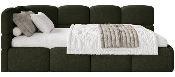 Einzelbett CLOUDY Olivgrün