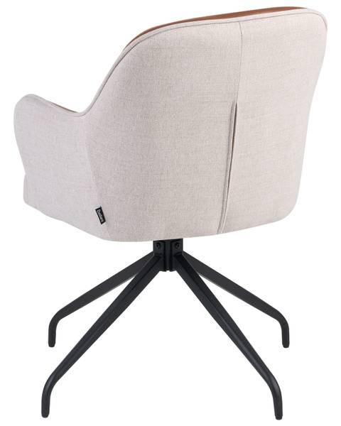 Esszimmerstuhl STOWE Beige - Schwarz - Braun