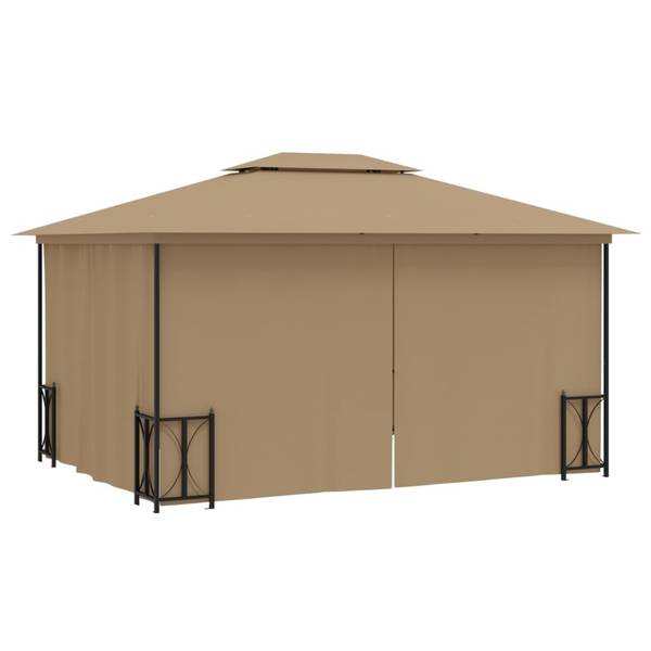 Pavillon 3012228 Taupe - Breite: 400 cm