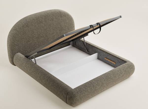 Polsterbett Maumere Braun - Liegefläche Breite: 180 cm