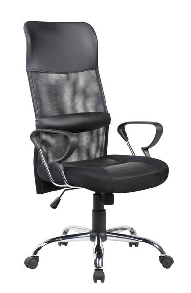 Chaise à roulettes Ateleta Noir - Métal - 56 x 125 x 61 cm