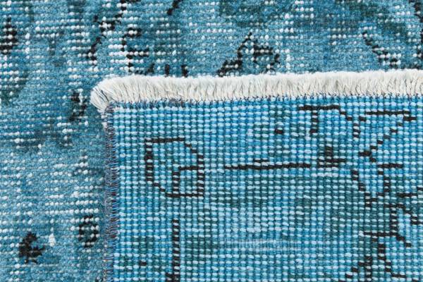 Vloerkleed Ultra Vintage CCL turquoise - wol - 160 x 1 x 272 cm