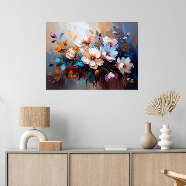 Wandsticker Blume 130 x 90 cm