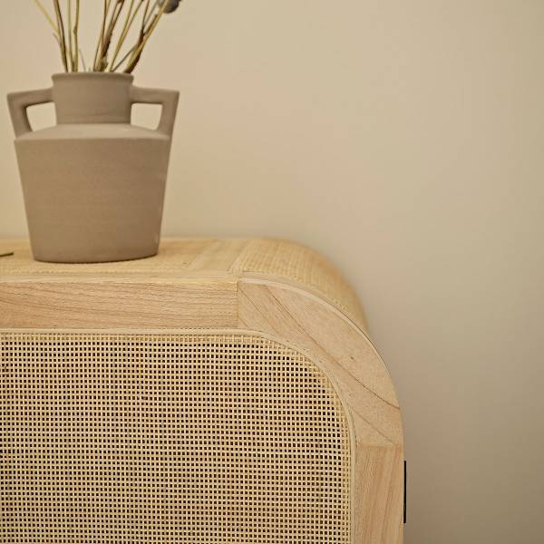 Buffet Beige - Massivholz - 190 x 80 x 45 cm