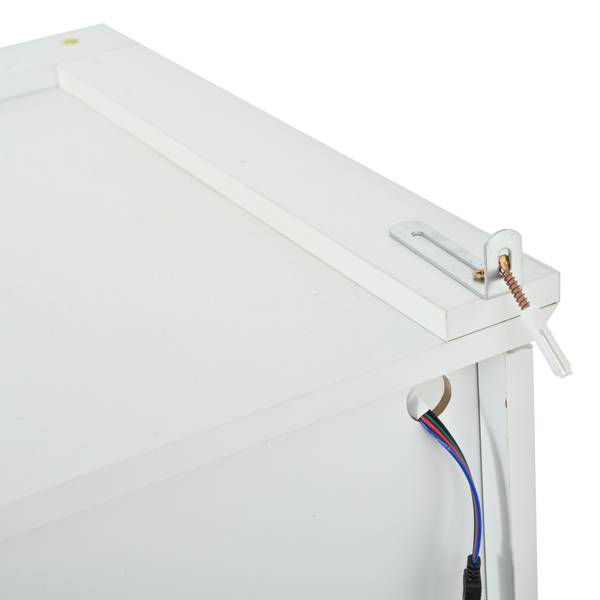 Armoire Haute Ourea Ⅲ Blanc - Bois manufacturé - 38 x 170 x 100 cm