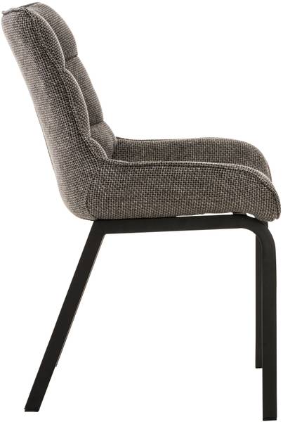 Wohnzimmerstuhl Saranda 4er Set Steingrau