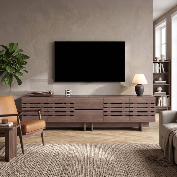 Tv-lowboard CL-RM Braun - Holzwerkstoff - 200 x 55 x 40 cm