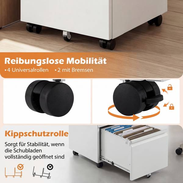 Aktenschrank VL32641 Weiß