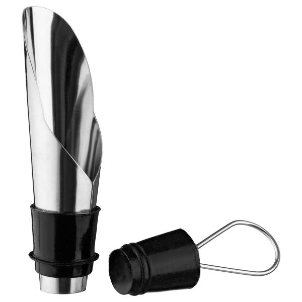 Bouchon à vin, acier inoxydable, 8 cm Argenté - Métal - 2 x 8 x 3 cm