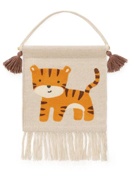 Wanddeko Savannah Orange - Naturfaser - 40 x 1 x 40 cm