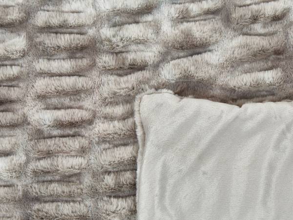 Sprei MACODES grijs - kunstmatig dierenvel - 150 x 2 x 200 cm