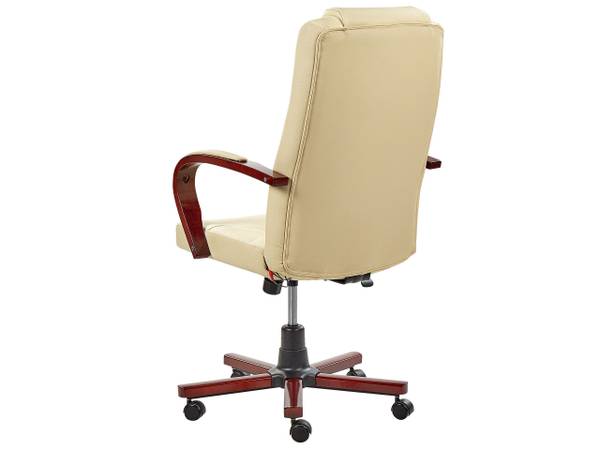 Fauteuil massant DIAMOND Beige - Noir - Marron - Cuir véritable - 66 x 118 x 67 cm