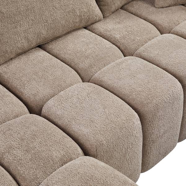 Ecksofa ZY-032 Grün - Webstoff - 250 x 59 x 160 cm