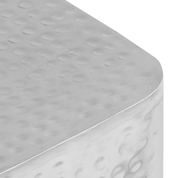 Beistelltisch 246504 2er Set Silber - Aluminium - 40 x 38 x 40 cm
