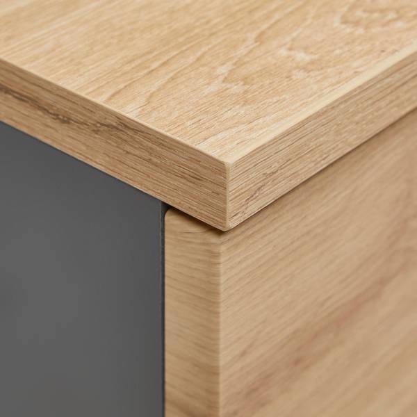 Sideboard MEMPHIS Braun - Grau - Holzwerkstoff - 150 x 107 x 38 cm