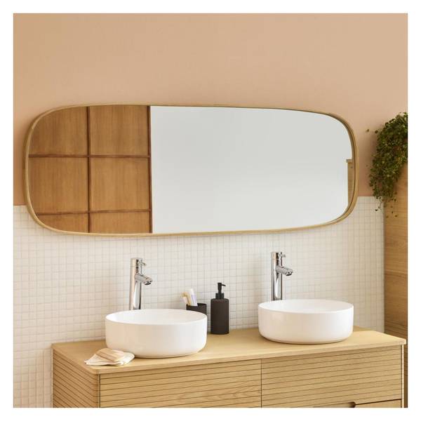 Wandspiegel FLOKI Braun - Holzwerkstoff - 50 x 140 x 4 cm